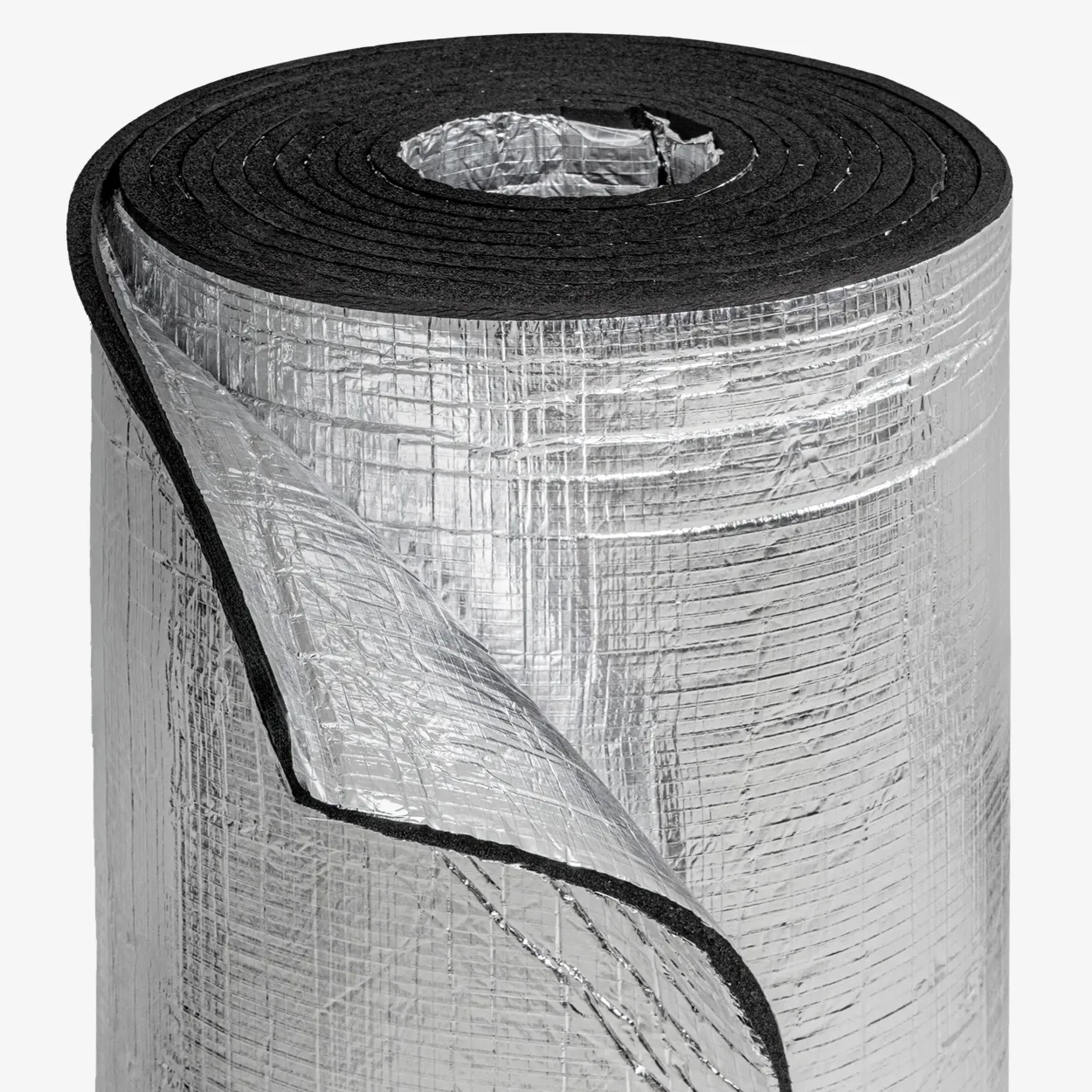 Pianka kauczukowa z podwójnym aluminium Bitmat paroizolacja do kampera K9 2xALU izolacja akustyczna i termiczna 100×100 cm