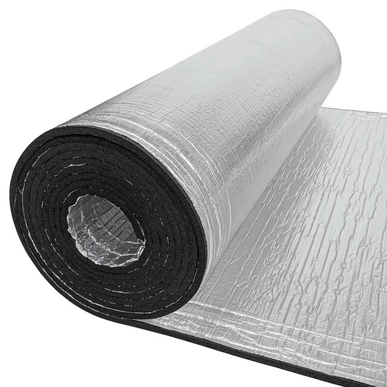 Pianka kauczukowa z podwójnym aluminium Bitmat paroizolacja do kampera K9 2xALU izolacja akustyczna i termiczna 100×100 cm