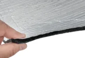 Pianka kauczukowa z podwójnym aluminium Bitmat paroizolacja do kampera K9 2xALU izolacja akustyczna i termiczna 100×100 cm