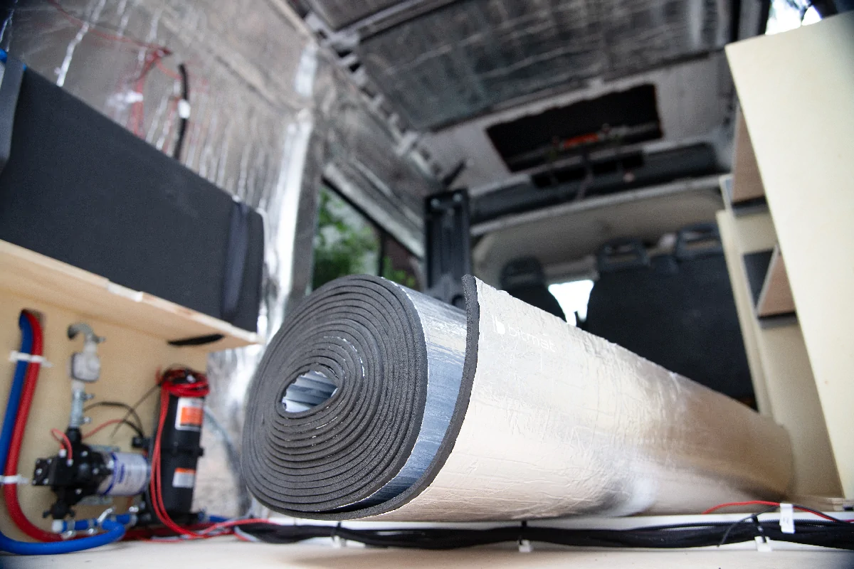 Zestaw do izolacji i ocieplenia kampera, vana lub busa – mata termoizolacyjna i akustyczna 1 m² – komfort, cisza i ciepło w podróży