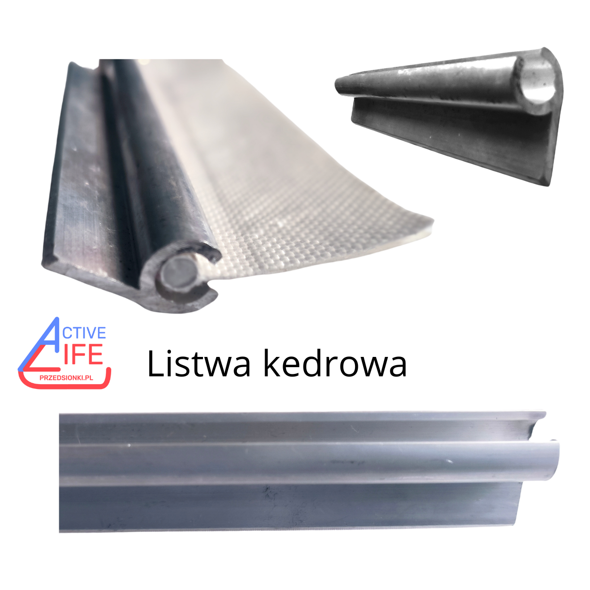 Listwa aluminiowa do kedry 1m