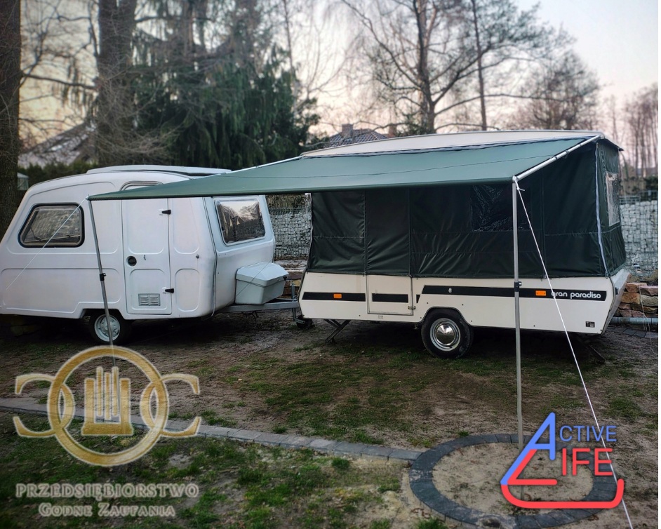 Markiza workowa ręczna do przyczep kempingowych dł. 3m Active Life