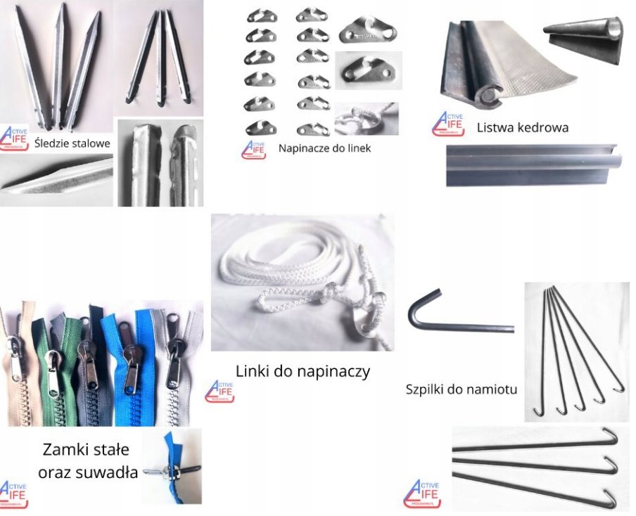 Akcesoria do kampingu: śledzie, szpilki, napinacze i inne