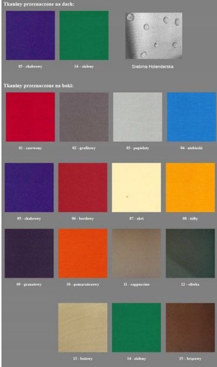 Namiot sypialnia POD DACH VW T3 T4 T5 T6 Bawełna